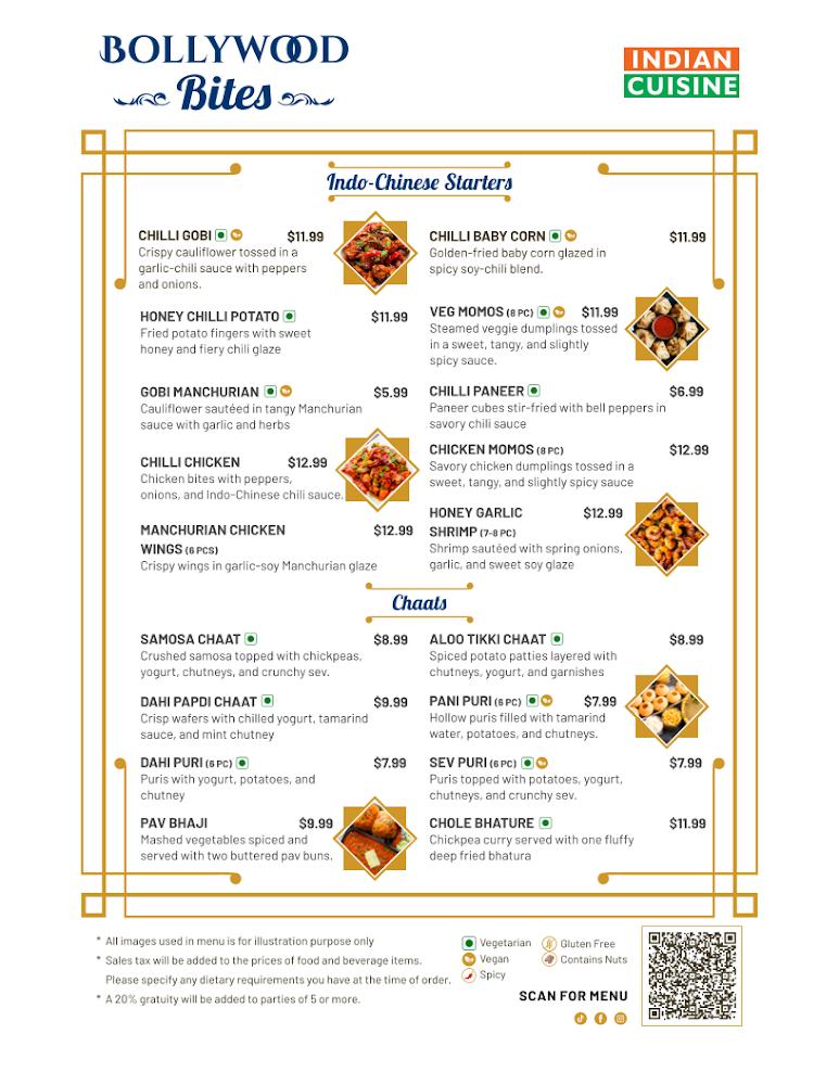 BOLLYWOOD BITES Menu image 3